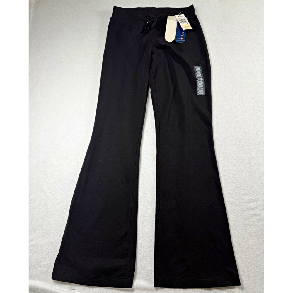 FILA Womens Bootcut Activewear Pants Black Drawstring Elastic Waist M Reg 579